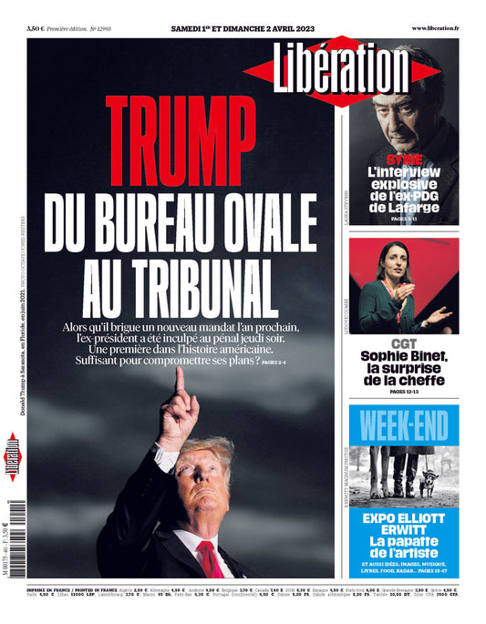 Trump, du bureau ovale au tribunal. 1er et 2 avril 2023